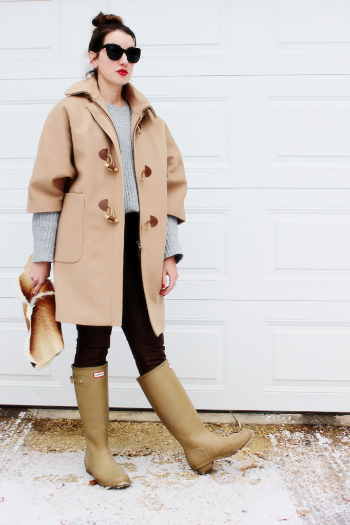 hunter rain boots beige